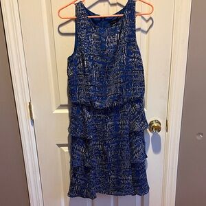 Banana Republic Blue Textured Dress